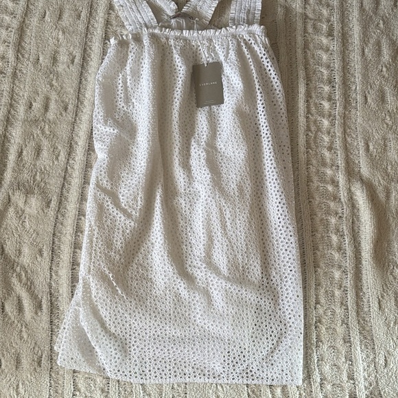 Everlane Textured White Midi Dress - Picture 6 of 13